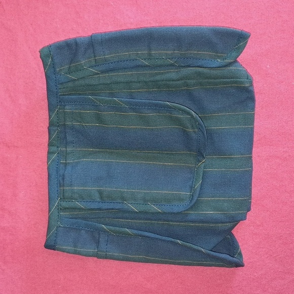 Longaberger Collectors Club 5 Year Anniversary Basket Liner Navy Green NWT - Picture 3 of 6